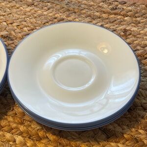 Corelle White Coffee & Tea Saucers Classic Design